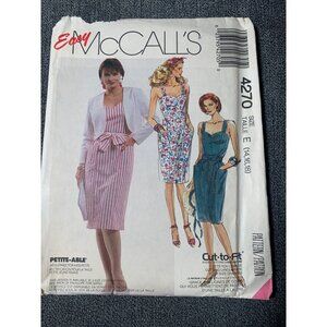 McCall's Misses Dress Jacket Sewing Pattern sz 14 16 18 4270 - uncut